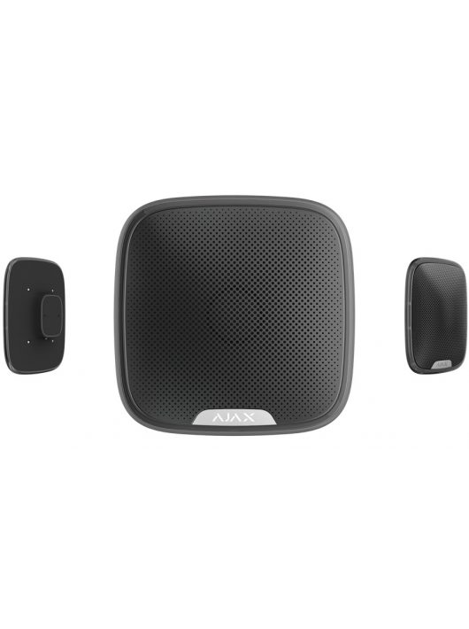 AJAX StreetSiren Vezeték nélküli kültéri hang-/fényjelző fekete